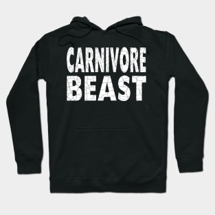 CARNIVORE BEAST Distressed Grunge Style Original Design Hoodie